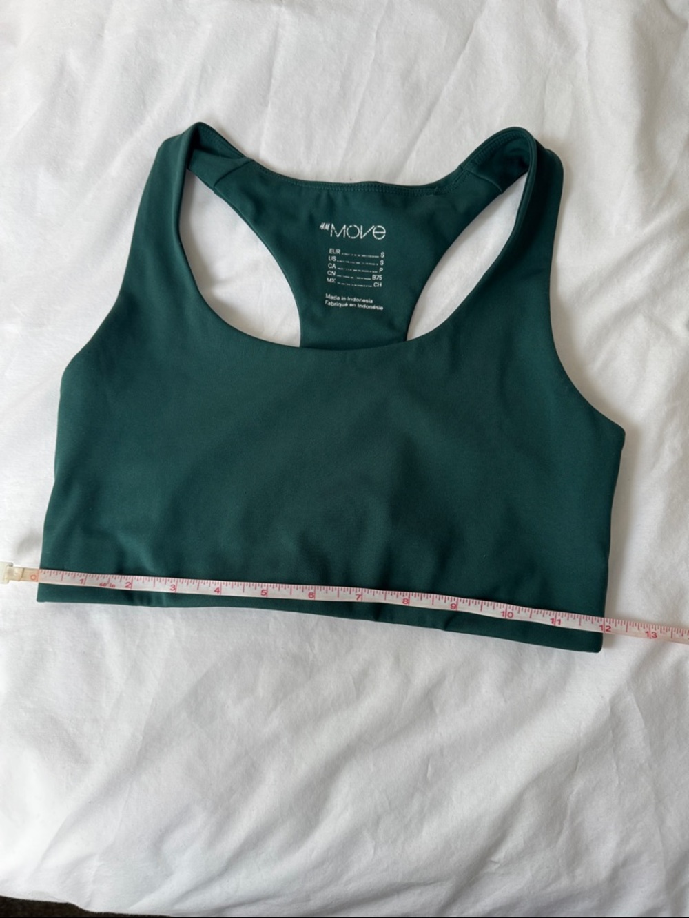 Deep Green Racerback Sports Bra - Picture 5 of 5